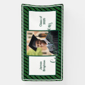 Green Photo Afstuderen Spandoek (Verticaal)