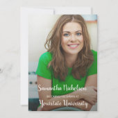 Green Photo Afstuderen Trunk College Dorm Party Kaart (Voorkant)