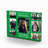 Green Photo Collage Gefeliciteerd Graduates Fotoblokken (Rechts)