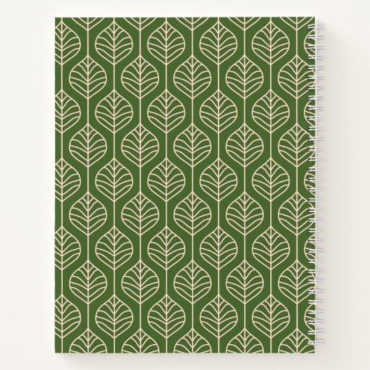 Green Photo Grandma's Recipe Book Notitieboek (Achterkant)