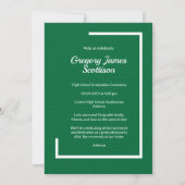 Green Photo Modern Afstuderen (Achterkant)