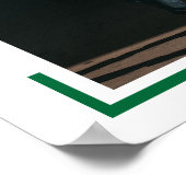 Green Photo Modern Afstuderen Poster (Hoek)