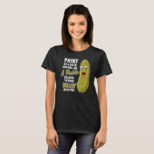 Green Pickle Dillin Joke Pun Vegetarian Cucumber T-shirt (Voorkant volledig)