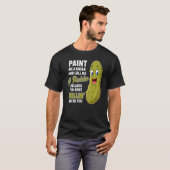 Green Pickle Dillin Joke Pun Vegetarian Cucumber T-shirt (Voorkant volledig)