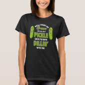 Green Pickle Dillin Joke Pun Vegetarian Cucumber T-shirt (Voorkant)