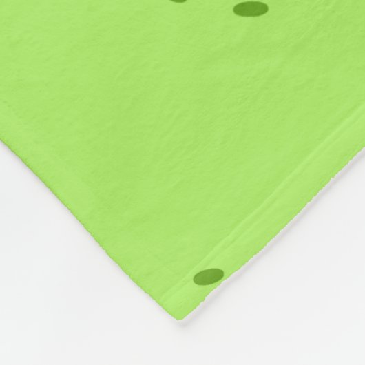 Green Pickleball Fleece Deken (Hoek)