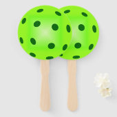 Green Pickleball Handwaaier (Voorkant en achterkant)