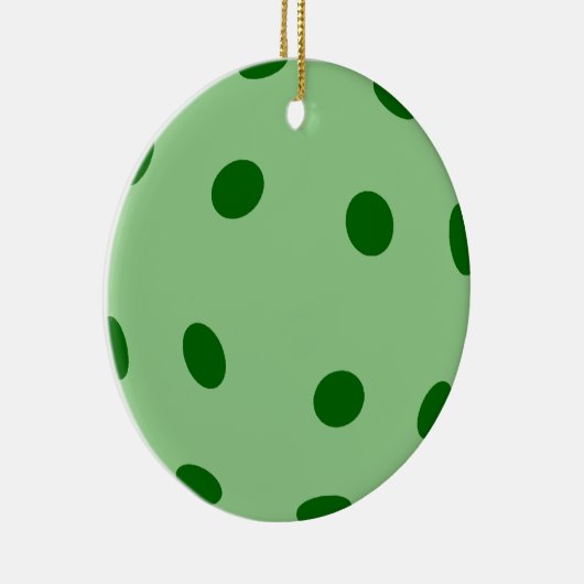 Green Pickleball Keramisch Ornament (Rechts)