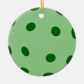 Green Pickleball Keramisch Ornament (Voorkant)