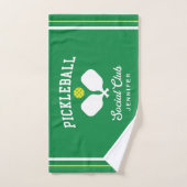 Green Pickleball Social Club Aangepaste naam Handdoek (Handdoek)