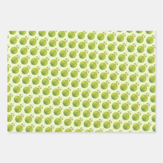 Green Pickleball 🎅🎁Vrolijk kerstfeest Inpakpapier Vel (Voorkant 3)