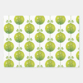 Green Pickleball 🎅🎁Vrolijk kerstfeest Inpakpapier Vel (Voorkant)