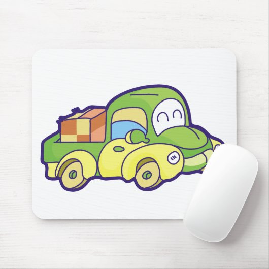 Green Pickup Truck Muismat (Met muis)