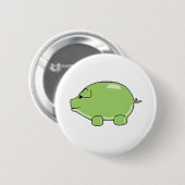 Green Pig Button (Voorkant /achterkant)