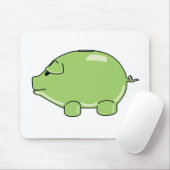 Green Pig Mousepad Muismat (Met muis)