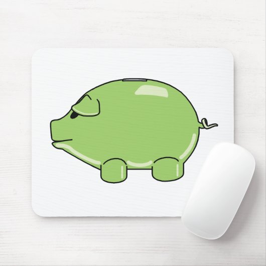 Green Pig Mousepad Muismat (Met muis)