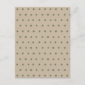 Green Pine Bossen Mountain Sketch Wedding Detail Informatiekaartje (Achterkant)