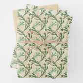 Green Pine Branches kerst Inpakpapier Vel (In situ)