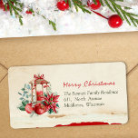 Green Pine Christmas Red Poinsettia Retouradres Etiket<br><div class="desc">Dit retouradreslabel heeft een handgeschilderde rode poinsettia genesteld tussen dennentakken en zacht groen gebladerte, tegen een besneeuwde witte achtergrond. Het ontwerp combineert waterverf dennen seizoensgebonden vakantie sticker stijl met zChristmas groen Kerst stickers beroep, het aanbieden van een feestelijke maar verfijnde look. Perfect voor fans van groen gebladerte traditionele Kerstmis en...</div>