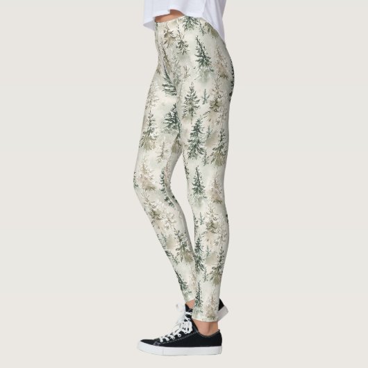 Green Pine Christmas Trees Leggings (Links)