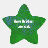 Green Pine Custom Holiday Stickers (Voorkant)