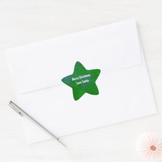 Green Pine Custom Holiday Stickers (Envelop)