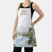 Green Pine Forest Family Lake House Cabin Schort (Insitu)