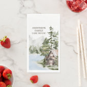 Green Pine Forest Family Lake House Cabin Servet (Insitu)