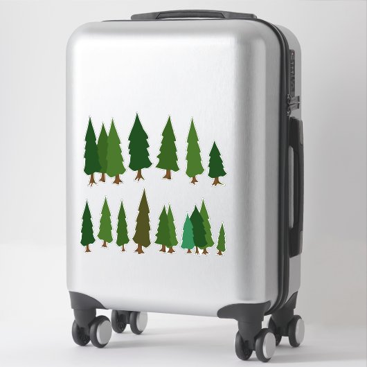 Green Pine Forest groenblijvende sticker pack (Koffer)