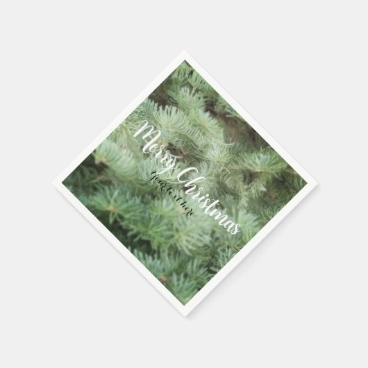 Green Pine kerstbomen Land Rustic Holiday Servetten (Hoek)