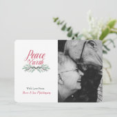 Green Pine Peace op aarde Kerstmis Kaart (Staand voorkant)