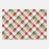 Green Pine Tree Christmas Inpakpapier Vel (Voorkant 3)