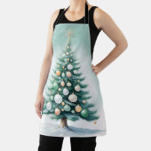 Green Pine Tree | Silver Green Orange Globes Schort (Insitu)