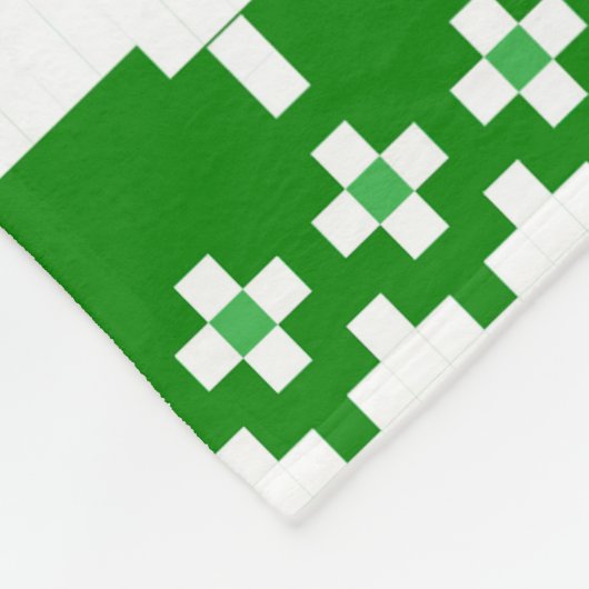 Green Pine Tree Sweater Knit Blanket Fleece Deken (Hoek)