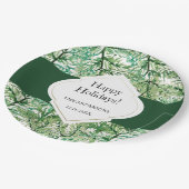 Green Pine Tree Waterverf Art Papieren Bordje (Gekanteld)