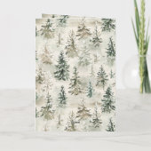 Green Pine Trees Kaart (Achterkant)