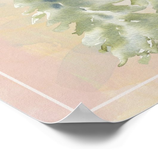 Green Pine Trees Serenity Prayer Poster (Hoek)