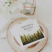 Green Pine Trees Wedding Servet