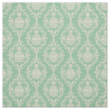 Green Pineapple Damask