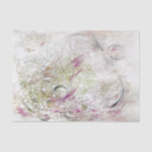 Green Pink Abstract Design Decoupage Tissue Paper Tissuepapier (Voorkant)
