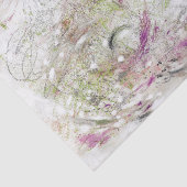 Green Pink Abstract Design Decoupage Tissue Paper Tissuepapier (Detail)