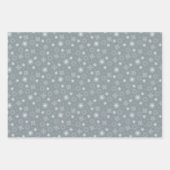 Green Pink Grey Christmas Forest Village Inpakpapier Vel (Voorkant 3)