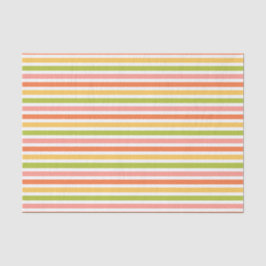 GREEN PINK ORANJE GEEL STRIPES TISSUEPAPIER