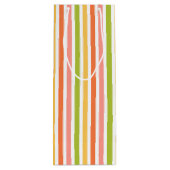 GREEN PINK ORANJE GEEL STRIPES WIJN CADEAUTAS (Achterkant)