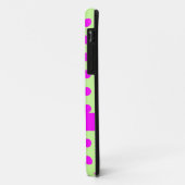 Green Pink Polka Dots Pattern Girly Name Case-Mate iPhone Case (Achterkant/links)