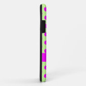 Green Pink Polka Dots Pattern Girly Name Case-Mate iPhone Case (Achterkant/rechts)