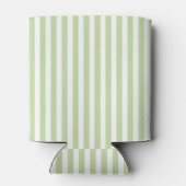 Green & Pink Stripes Monogram Nautical Sailing Blikjeskoeler (Achterkant)