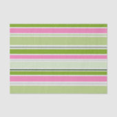 GREEN PINK WHITE STRIPES TISSUEPAPIER (Voorkant)