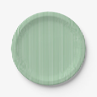 Green Pinstripe Papieren Bordje