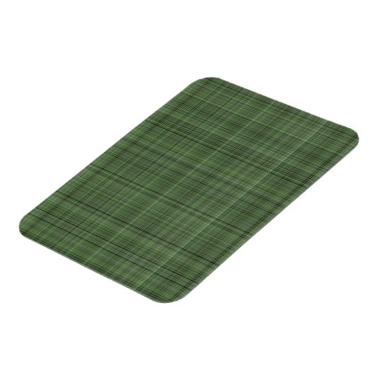 Green Pinstriped Fabric Magneet (Linkerzijde)